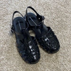 Chinese laundry black jelly shoes